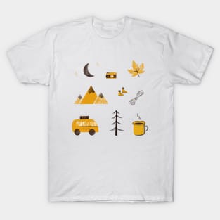 Autumn camping pack set T-Shirt